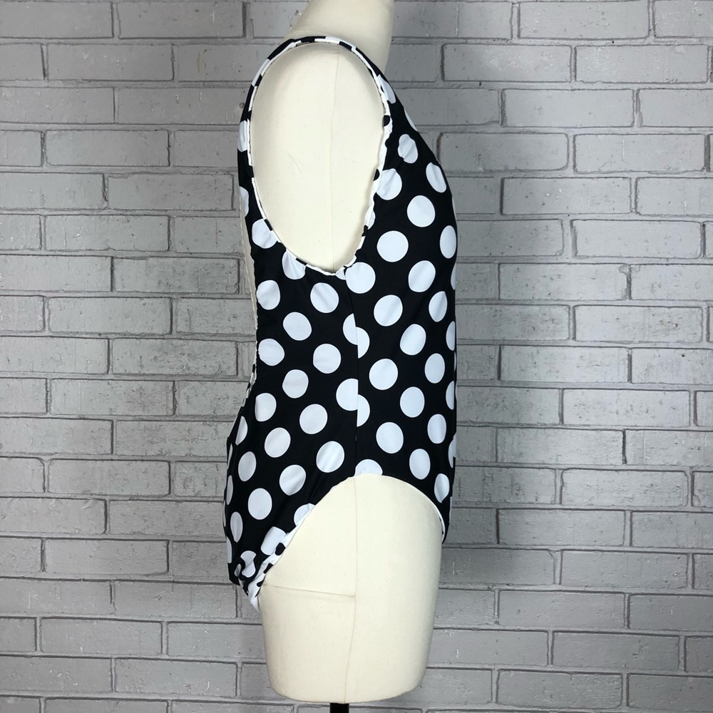 La Blanca Dot Goose Reversible One Piece Swimsuit - Picture 5 of 13